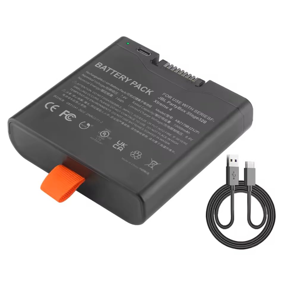 Battery 400 für JBL Partybox Stage 320, für JBL Xtreme 4 mit USB-C Ladefunktion - Für JBL Xtreme 4 Akku JBL Stage 320 Akku