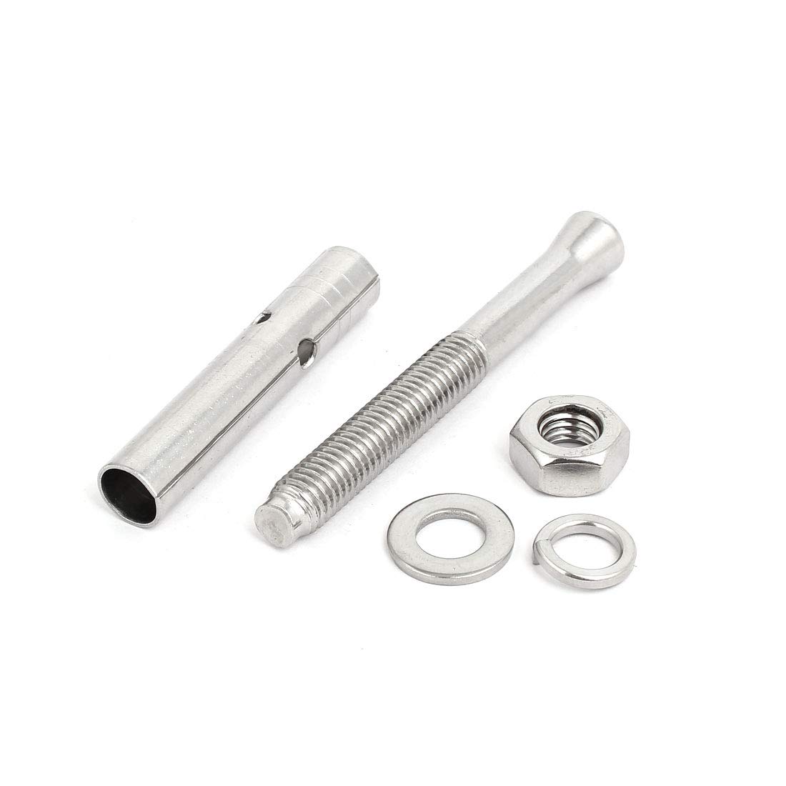 Aexit M10x90mm 304 Civil Equipment Hardware Accessories Stainless Steel Air Condition Fitting Sleeve Anchor Expansion Bolt 3pcs Model:29as171qo677