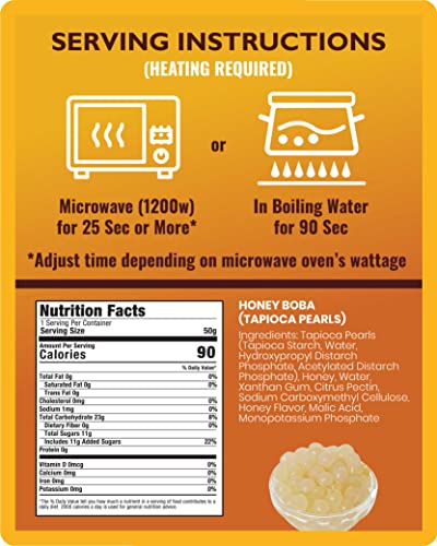 Boba Fide Instant Honey Boba Tapioca Pearls + Taro Latte Boba Milk Tea Mix, Great Value Family Bundle, Free Of Preservatives, Gluten Or High Fructose Corn Syrup #TOP6
