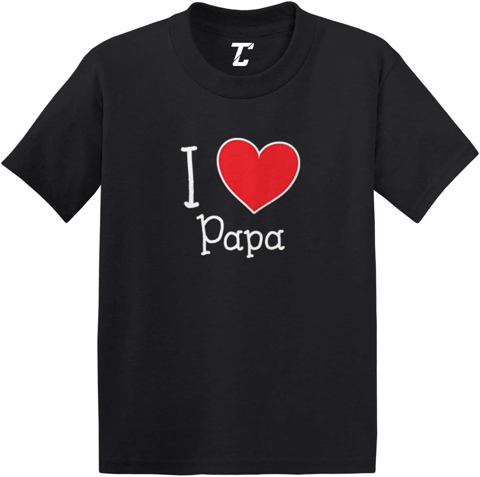 I Love My Papa - Heart Cute Infant/Toddler Cotton Jersey T-Shirt