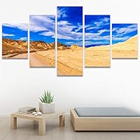 SIGNWIN 5 Panel Canvas Wall Art Modern Art Desert Multicolor Nature Photography Relax/Calm Southwest for Home Decorations Ready to Hang - 60