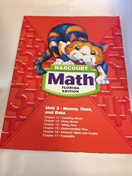 Paperback Unit 3 Money Time and Data- Harcourt Math Florida Edition Book