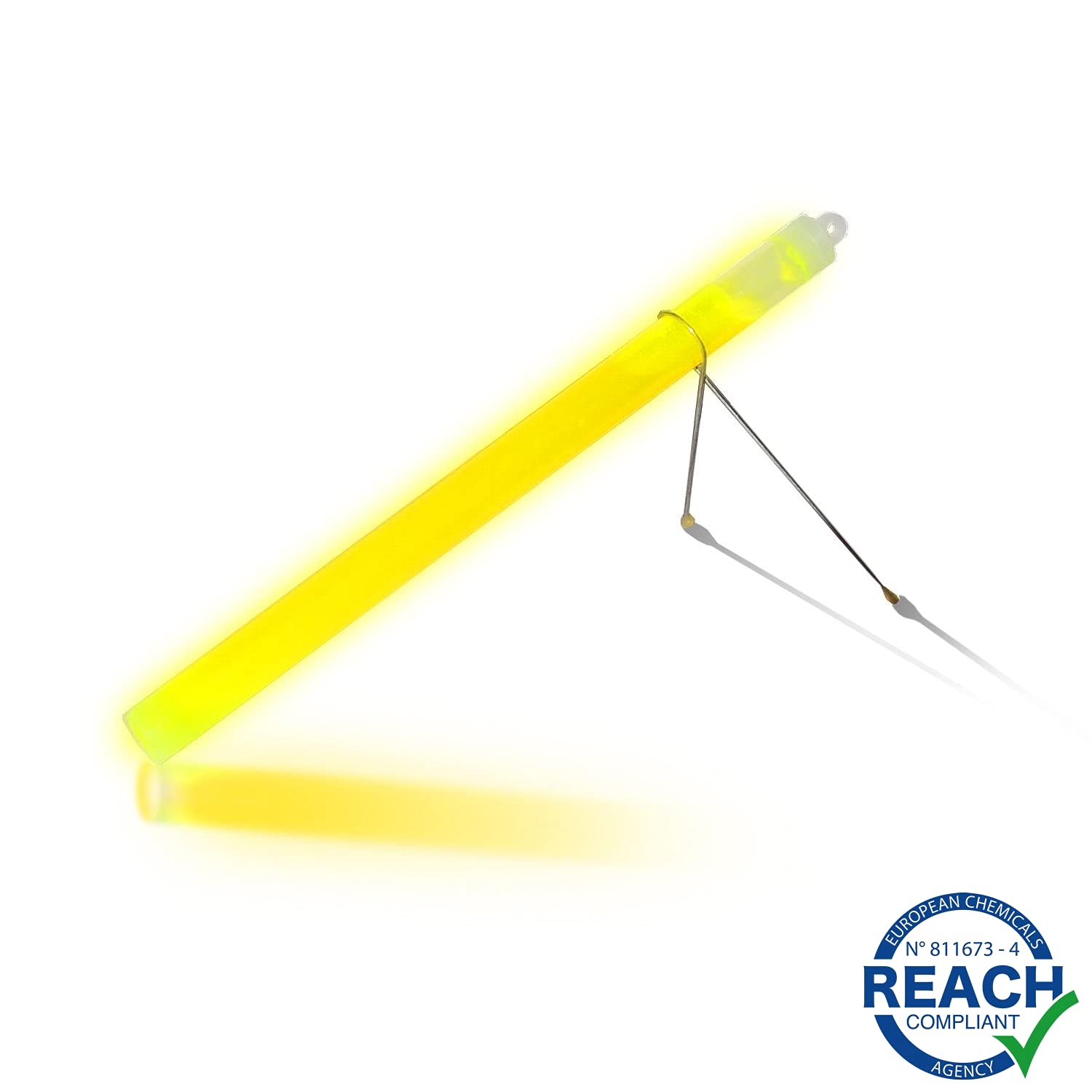 Cyalume Scatola da 10 Bastoncini Luminosi 25 cm Snaplight Flare Alternative, 2 Ore, 10'', Giallo