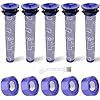 Lemige V7 V8 Filter Replacement Compatible with Dyson V7 V8 Animal and Absolute Cordless Vacuum Compare to Part 965661 01 and 967478 01 5 Pre Filters and 5 Post HEPA Filters Kits