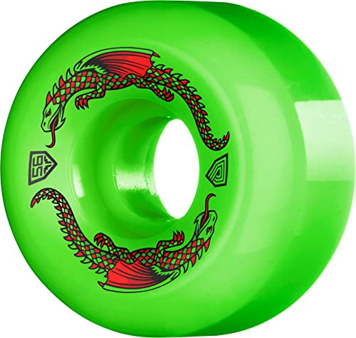 Powell Peralta Dragon Formula Skateboard Wheels 93A 56Mm X 36Mm Green #TOP19