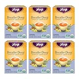 Yogi Tea Breathe Deep Tea - 16 Tea Bags per Pack (6 Packs) - Organic Respiratory Tea - Supports Respiratory Health - Includes Licorice Root, Eucalyptus Leaf, Ginger Root & Cinnamon Bark