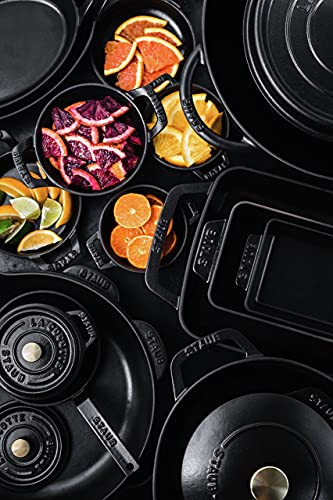 Staub Cast Iron 12-Inch Fry Pan - Matte Black, Made In France #TOP5