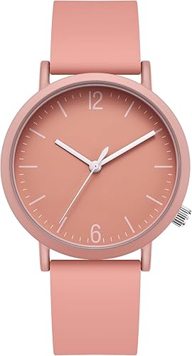 Women Watch Silicone Watch for Ladies Sports Watch Casual Watch Crystal Accented Leather Strap Watch Analog Display Watch