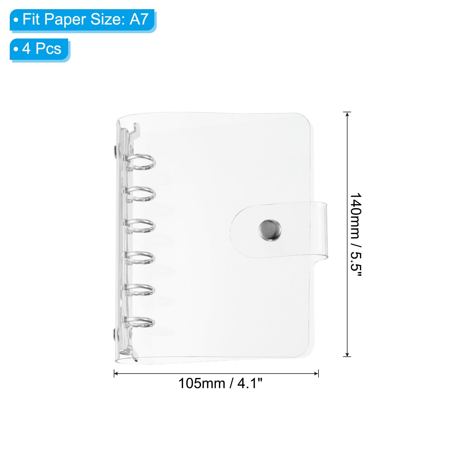 PATIKIL A7 Clear Binder Cover - Image 2