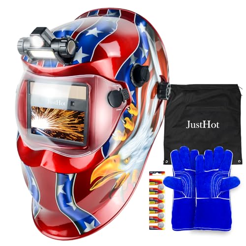 Auto Darkening Solar Powered Welding Helmet with Adjustable Shade 4/9-13 for Tig, Mig, and Arc Welding (JH-AK04)