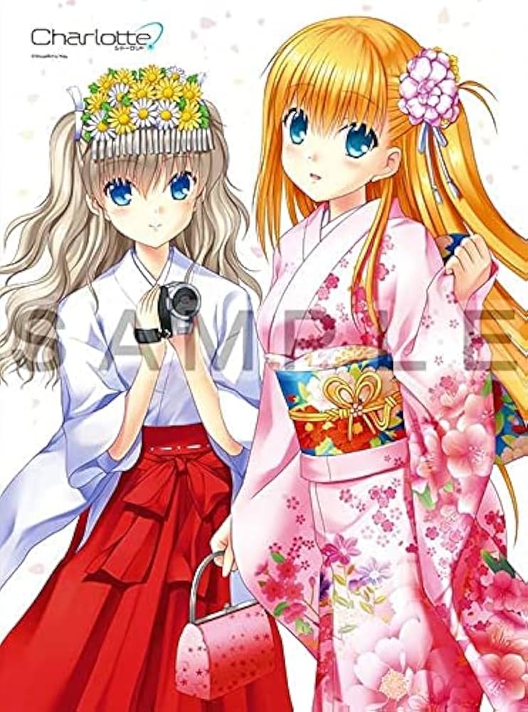 Amazon | 友利奈緒 西森柚咲 B2 タペストリー Charlotte 晴れ着ver