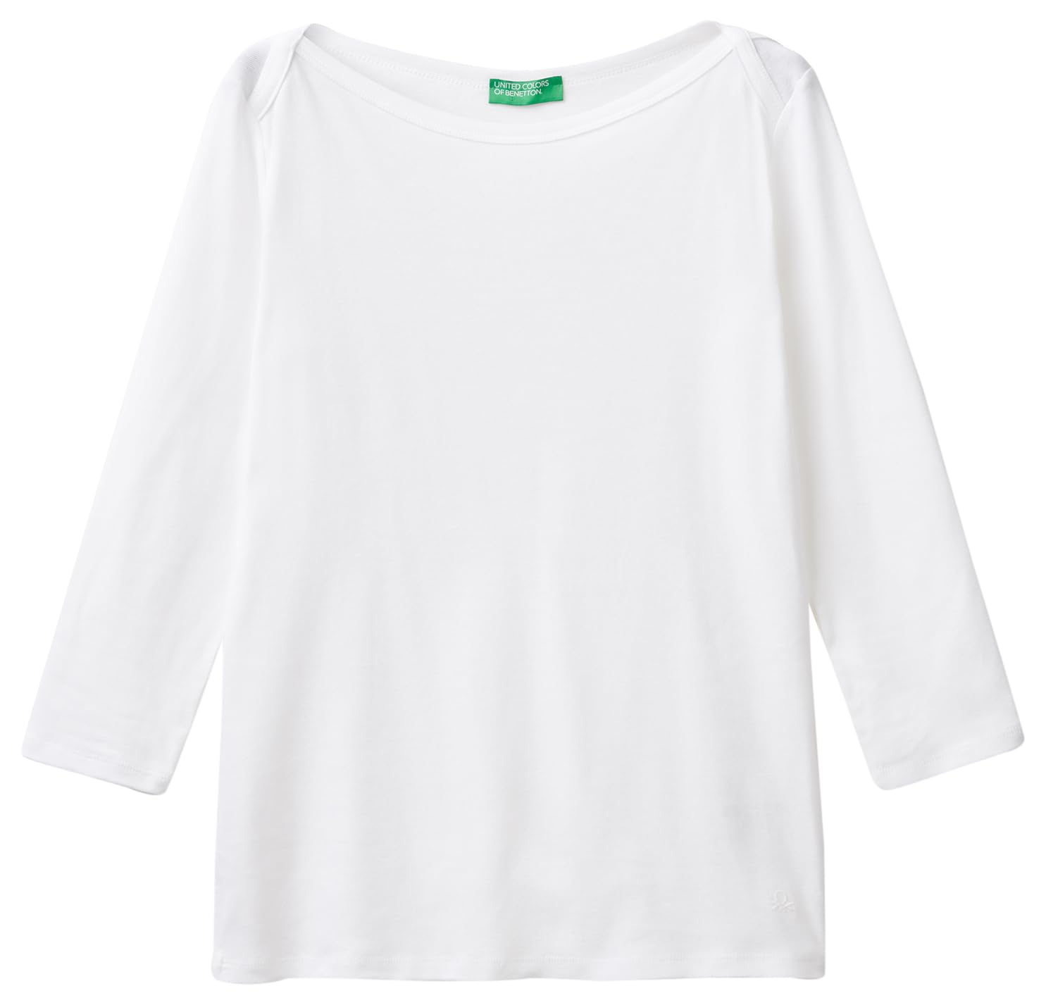 United Colors of Benetton Women's Jersey M/L 3ga2e16a1 T-Shirt, Optical White 101, XXS