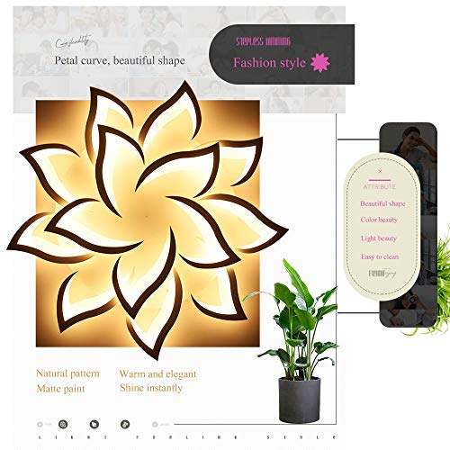 Éclairage de plafond LED fleur réglable pour éliminer la fatigue visuelle - 6