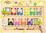Dusor Montessori Spielzeug ab 2-3 Jahre Magnetspiel Labyrinth, Spiele Spielzeug für Mädchen und Jungen, Kinderspielzeug, Motorikspielzeug, Geschenke für 3-4 Jahre