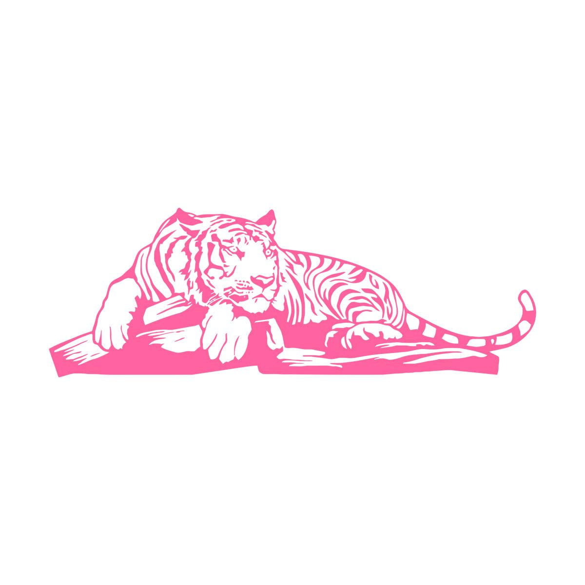 Sleeping Tiger Branch Wall Sticker Baby Nursrey Kids Room Zoo Safari Animal Jungle Wildlife Wall Decal Playroom Vinyl Extra Large - 50x140cm โ image 1