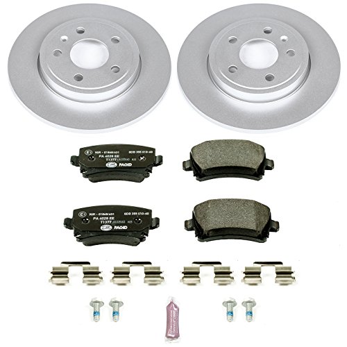 Image of Power Stop ESK4624 Rear Euro-Stop Brake Kit Audi For Audi A4 2005-2009, Audi A4 Quattro 2005-2009 [Model Specific]