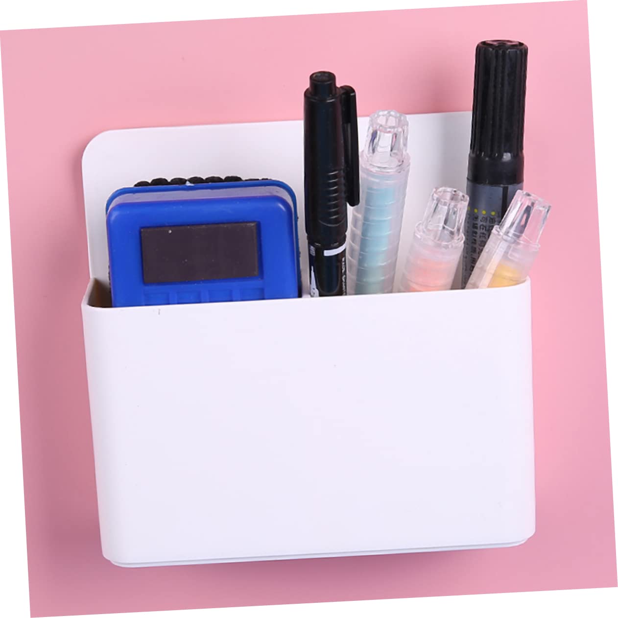 NUOBESTY 3piezas Organizador Magnético De Bolígrafos Para Pizarra Soporte De Escritorio Resistente Arañazos Almacenamiento Práctico Para Oficina y Hogar