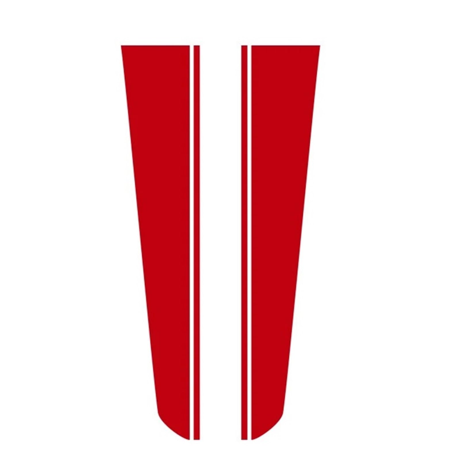 Auto-Motorhauben-Rennstreifen-Kit-Aufkleber, kompatibel mit Colorado 2023-heute, Vinyl-Grafikdesign-Aufkleber-Zubehör(GLOSS RED)