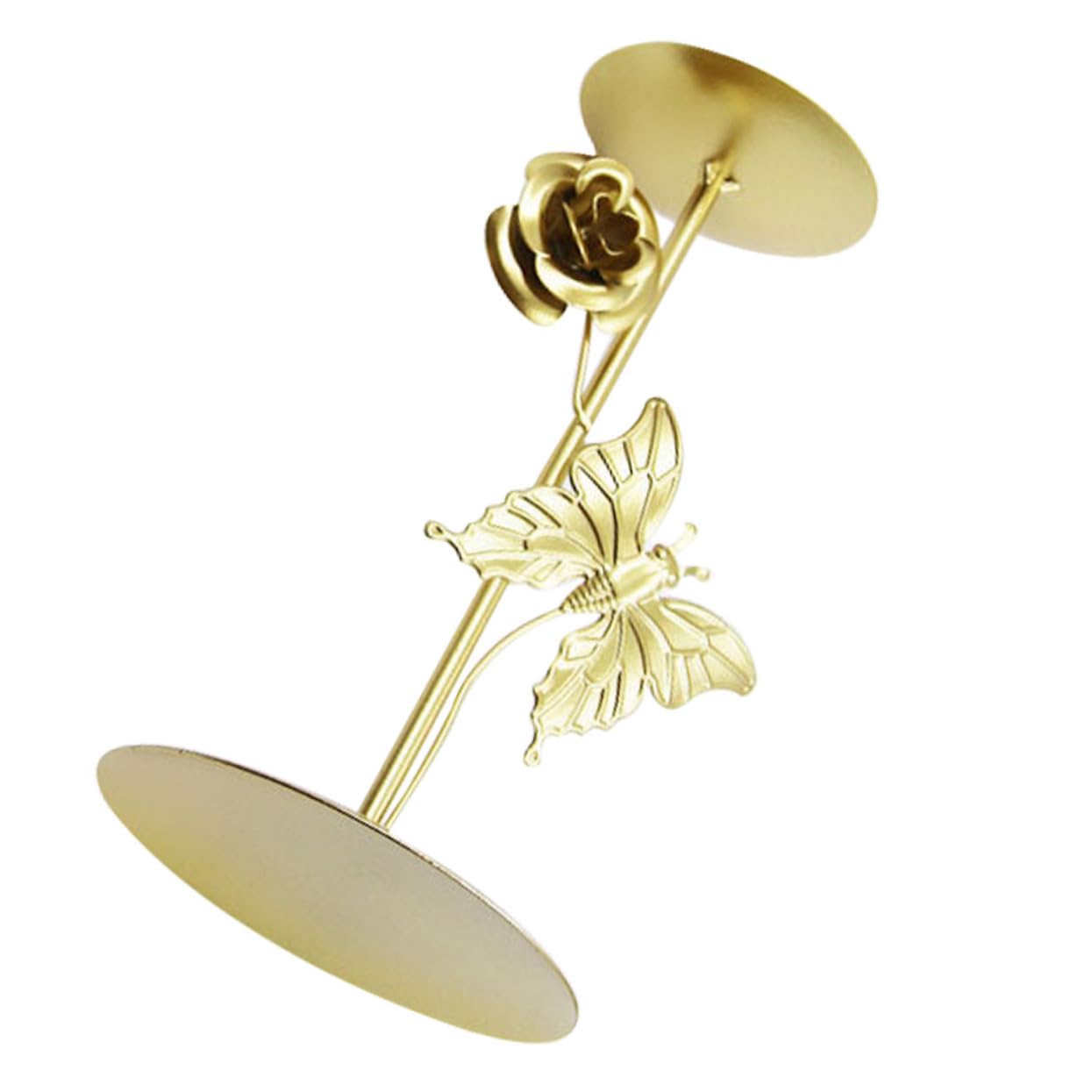 HOOTNEE lotus tea decorative candle holder iron ornaments wrought iron tabletop candelabra Ghee Lamp Holder tea candle candle holders for candle vessels desktop fireplace