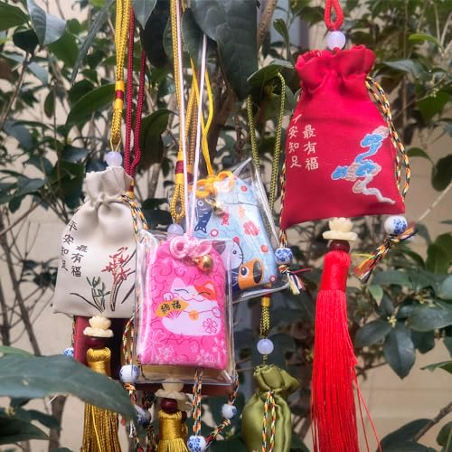 Japanese Lucky Amulet Omamori Charms Shrine Good Luck Charms Hanging Sachet for Health Hanging Blessing Bag for Bag Car Purse - Image 4