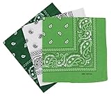 Set 3 bandanas paisley damen und herren 57x57cm