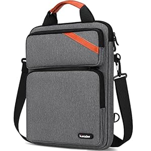 iCozzier 13-13, 3 Zoll Laptop Messenger Umhängetasche, vertikale Doppeltaschen Notebook Laptop Business Aktentasche Handtasche für 13, 3 Zoll Macbook