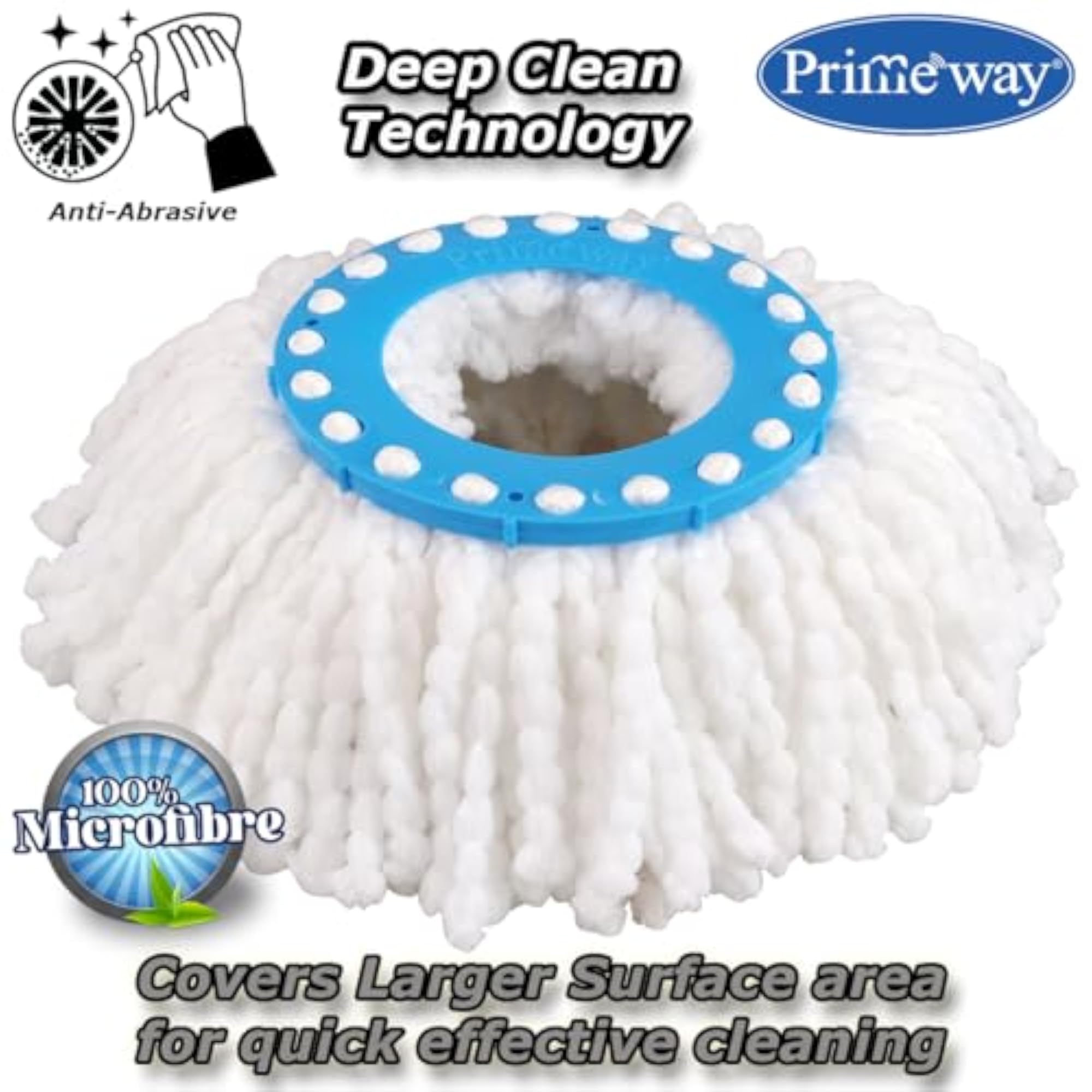 Polyester Microfiber Mop Head Refill Set, Pack of 4