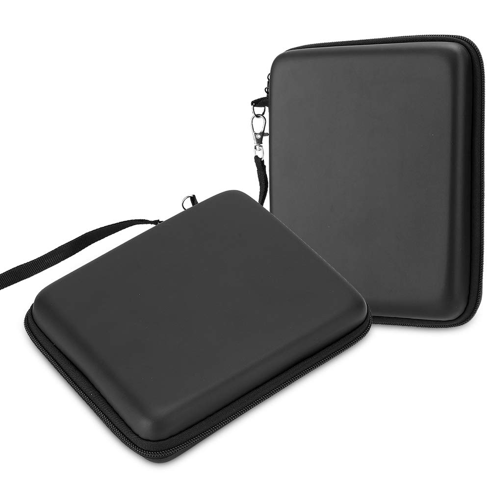 Cocoarm Borsa Portaoggetti da 2 Pezzi Custodia Protettiva Rigida in EVA Borsa Portaoggetti per Console di Gioco Portatili con Doppia Cerniera Design Antiurto per Viaggi Giornalieri 2DS (BLACK)
