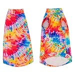 Sphynx Cat Tie Dye Shirt, Breathable Stretchy Cat Clothes, Soft Hairless Cats Shirt, Lightweight UPF50+ Sun Protection Shirt for Cats and Small Dogs (M (3.5-5.5lbs)) - Image 3