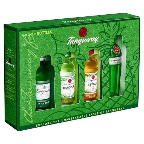 Tanqueray Exploration Pack mit London Dry Gin, No. Ten, Flor de Sevilla und Rangpur Gin (1 x 0.2 l)