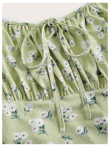 Image of Verdusa Women's Plus Size Floral Summer Dresses Boho Short Sundress Holiday Cami Flowy Dress