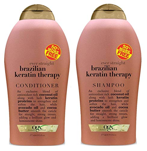 OGX Brazilian Keratin Therapy Shampoo & Conditioner Duo 19.5 Ounce