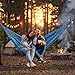Sunnydaze Handwoven XXL Thick Cord Mayan Double Hammock for Outside - 625-Pound Capacity Heavy-Duty Outdoor Hammock - Blue