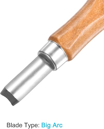 Miniatura 3 de uxcell Cuchillo de tallado de madera, cinceles, acero de alta velocidad de 0.335 in de alta velocidad para escultura de arco grande para