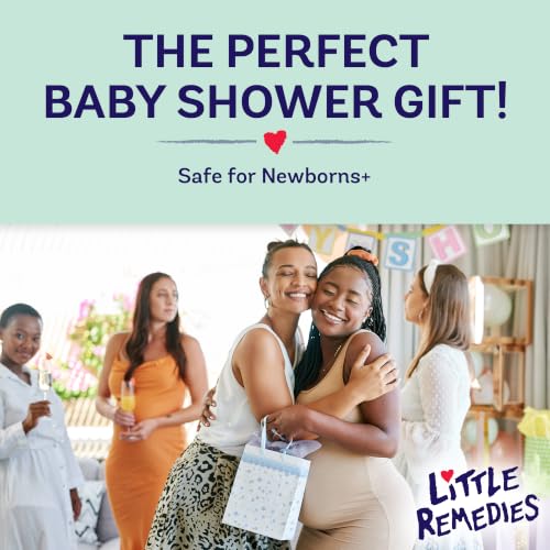 Image of Little Remedies New Baby Essentials Kit with Saline Nasal Spray, Diaper Rash Cream, Gas Relief Drops, Gripe Water & More, Safe for Newborns, Multi-Color