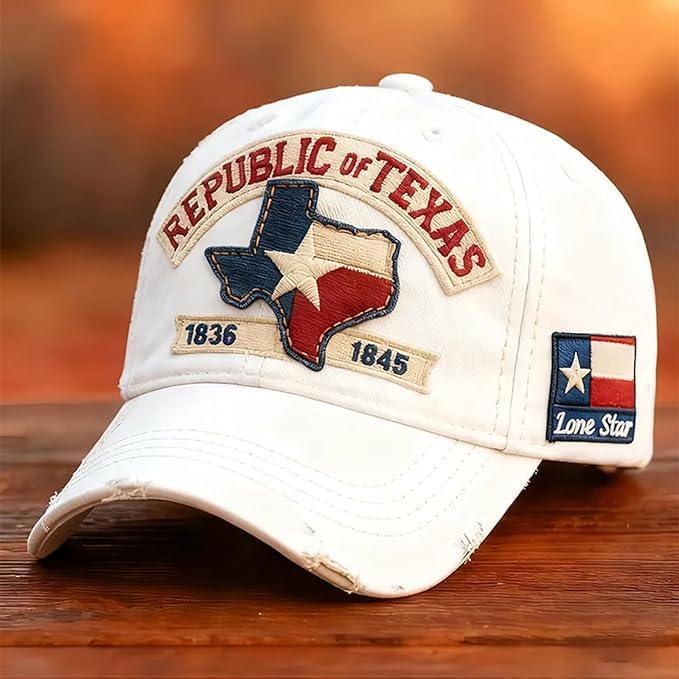 Lone Star Legacy Texas Republic Baseball Cap, Cotton Unisex Retro Style Hat, Adult Size, All Seasons - Image 5