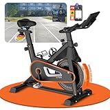 DH FitLife 2026 Heimtrainer Fahrrad Ergometer TÜV geprüft | leise Indoor Bike | magnetischer Hometrainer Fahrrad | Ergometer Heimtrainer mit Pulssensor & APP | FitnessBike mit NEW Lenker & Monitor