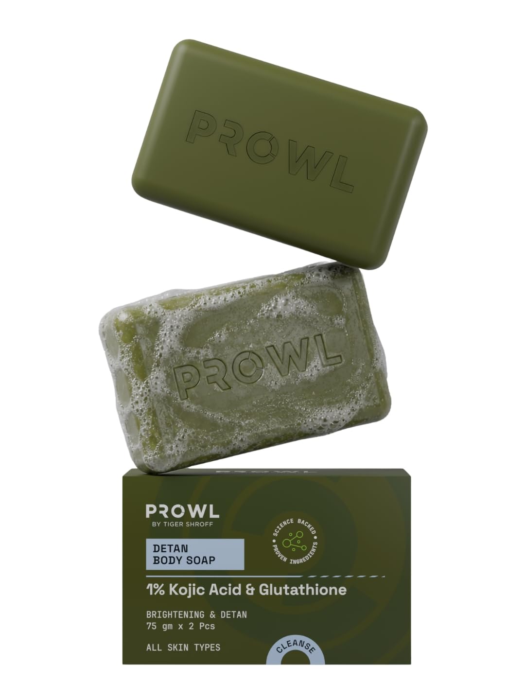 PROWL by Tiger Shroff Detan Men Body Soap 75g - Image 1