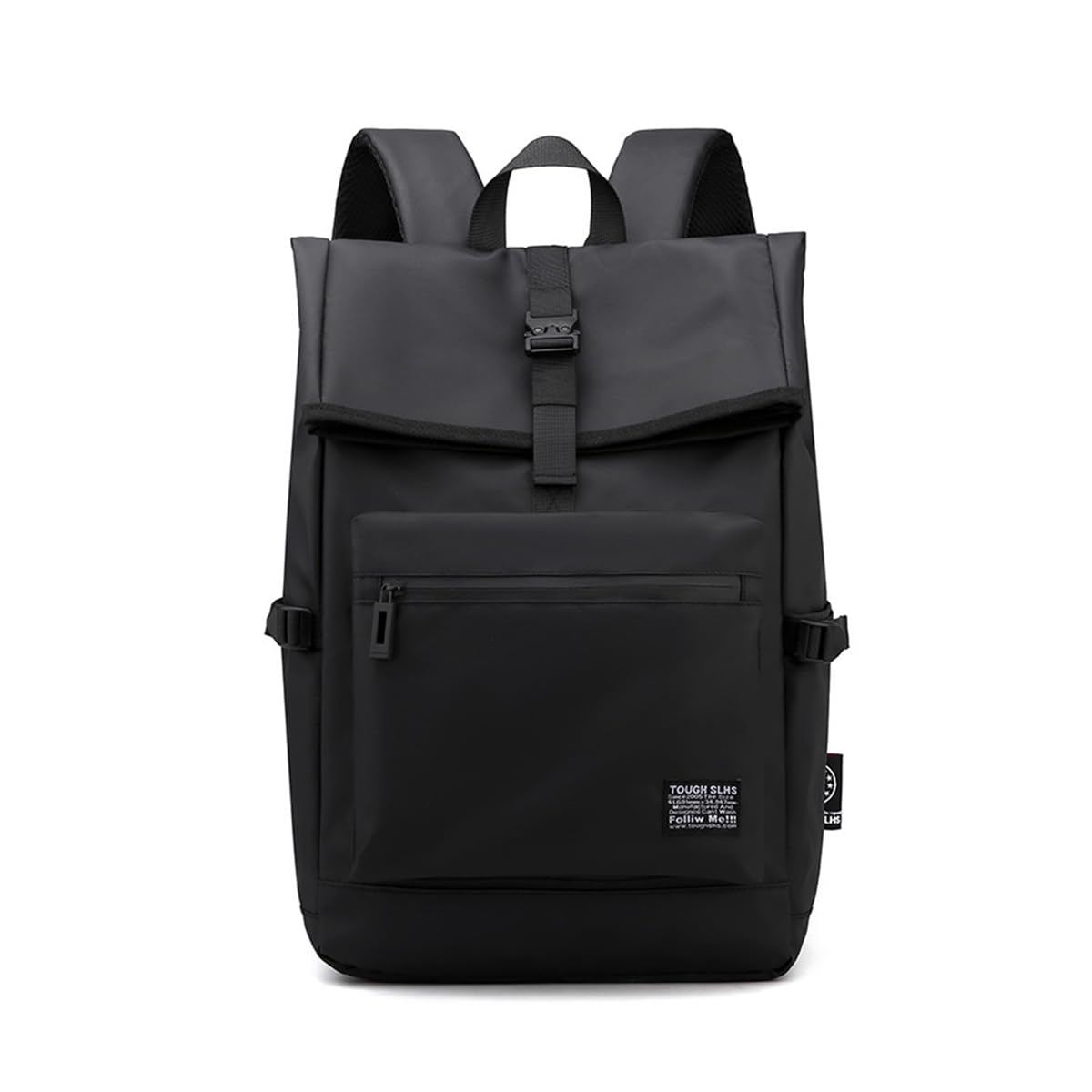 Sonarin Men's Black Lightweight Backpack ,Waterproof Fashion Casual Daypack Business Backpack 15.6 Inch Laptop Backpack Travel Rucksack Work Bag Schoolbag College Backpack(Black)