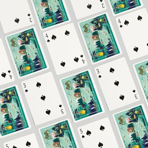 Mazo de cartas Poker Lake Life Collage 52 naipes miniatura 4