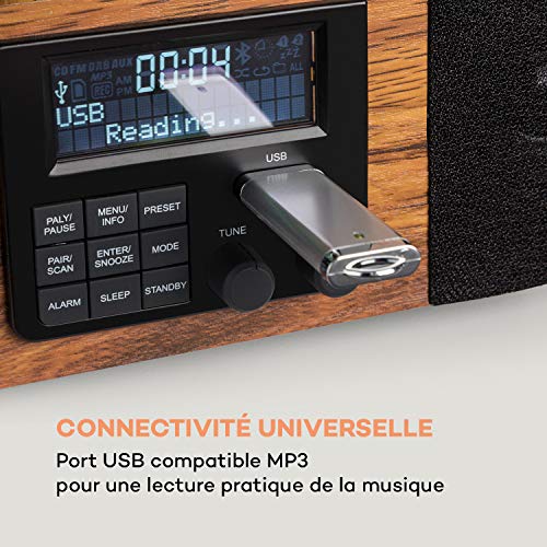 AUNA Verticalo Se – Platine Vinyle, Tourne Disque, 33/45/78 t/Min, Haut-parleurs stéréo, Port USB Compatible MP3… - Les Beatles, Paul McCartney, John Lennon, RIngo Starr, George Harrison AUNA Verticalo Se - Platine Vinyle, Tourne Disque, 33/45/78 t/Min, Haut-parleurs stéréo, Port USB Compatible MP3… – Image 5