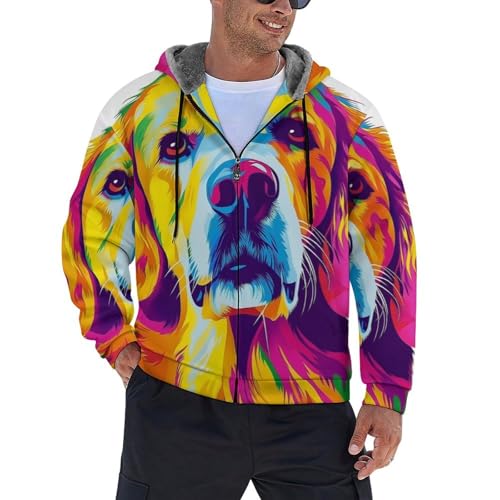 Sweat à capuche en polaire pour homme imprimé graffiti veste zippée haut de gamme