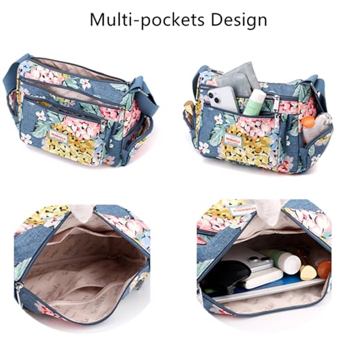 Shoulder Bags for Women Nylon Crossbody Bags Waterproof Lightweight Messenger Purses and Handbags4