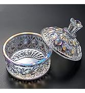 BQAN 100ml Large Nail Dappen Dish, Dazzling Crystal Dappen Dish with Lid, Damping Dish for Nails ...