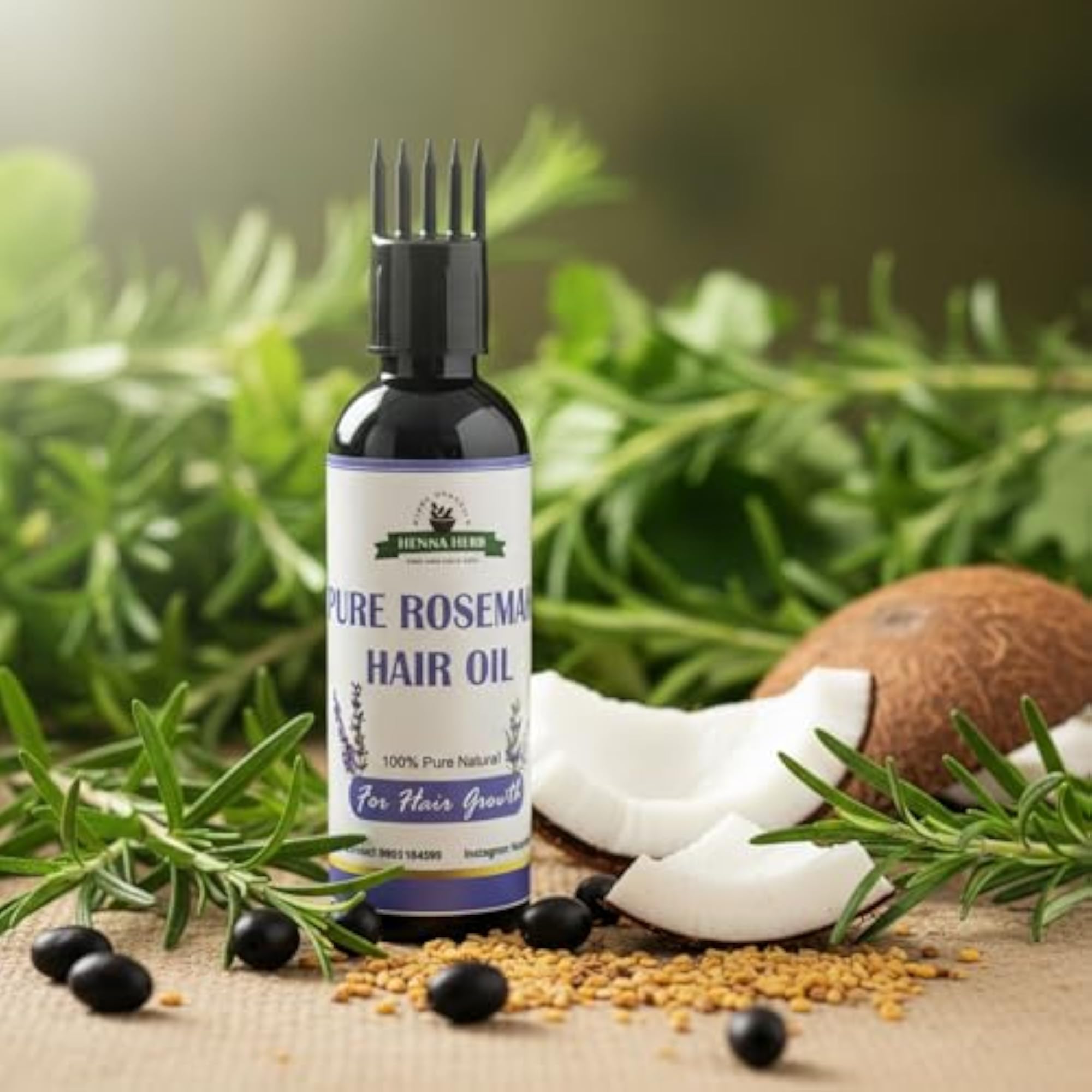 Rosemary Hair Oil for Growth & Nourishment, 100ml