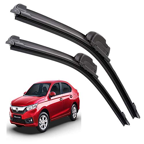 Image of Euro Care Windshield Car Wiper Blades Compatibility with Amaze New (Model : 2018-Till Date) - Set of 2Pc (D-22,P-16)