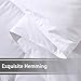 DOWNCOOL 100% Cotton Quilted Down Comforter with Corner Tabs - White Goose Duck Down Feather Filling - Lightweight and Medium Warmth Box Stitched All-Season Duvet Insert - Full/Queen