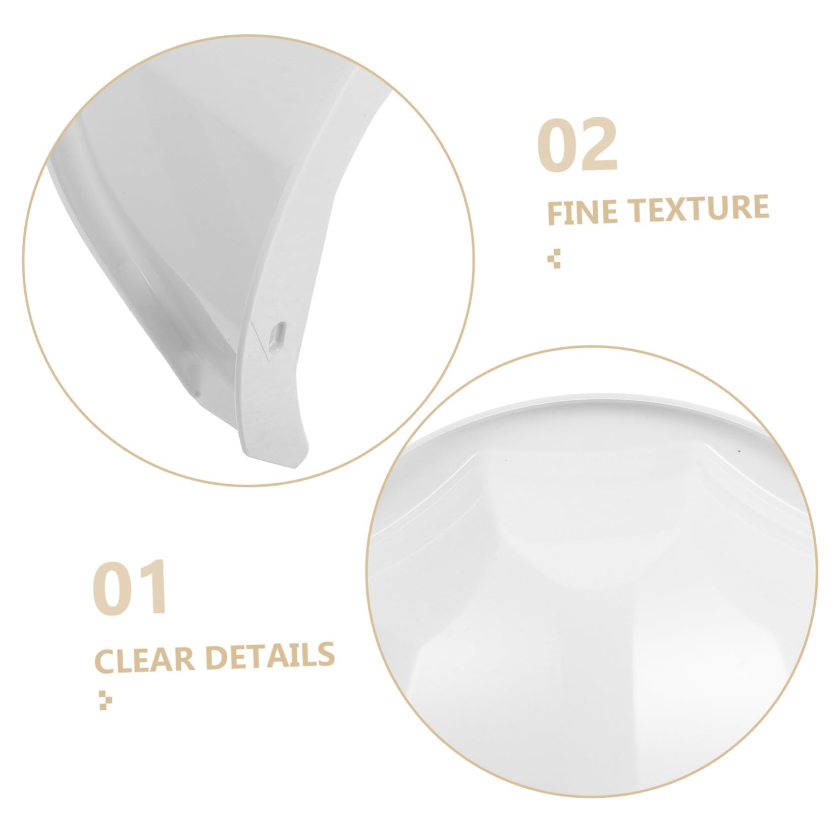 Abri pour Caméra de Sécurité Extérieur Blanc en Abs, Lot de 4