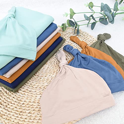 Owlowla Newborn Swaddle Set Stretch Wrap Swaddle Receiving Blanket For Baby Boy Girl(Mauve) #TOP4