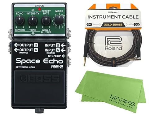 �yRoland �P�[�u��+�N���X�Z�b�g�zBOSS �{�X - Space Echo RE-2 �R���p�N�g �y�_��